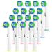 Zegupal Electric Toothbrush Heads Compatible with Oral B Electric Toothbrush 16Pack White Professional Toothbrush Heads Refill for Braun 500/1000/1500/3000/3757/5000/7000/7500/8000