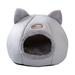 Cat Cave Beds for Indoor Cats Warm Large Cat Bed Cave Small Wool Cozy Pet Dog Puppy Igloo Bed Winter House Sleeping Nest Kennel Gray