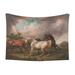 Junzan Waterproof Pet Blanket Dog Blankets Three Horses Oil Painting Pattern Printing Super Soft Warm Urine Proof Washable Outdoor Pet Blanket For Puppy Large Dogs & Cats