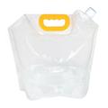 Collapsible Water Container Bag 4 Pack No-Leak Freezable Foldable Water Bag BPA Free Plastic Water Storage Cube for Outdoor Camping Hiking Emergency Water Storage Jug 2.5L