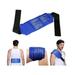 Topinon Reusable Hot and Cold Ice Pack for Pain Relief Gel Bag for Shoulder Ankle Knee with Adjustable Strap - Blue