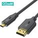 QGeeM HDMI 2.0 Adapter High Speed 4K 60Hz HDR Compatible with Sony A6600/A6400 Nikon Z50 Micro HDMI to HDMI Cable