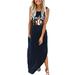 EHQJNJ Party Dresses for Women 2024 with Feathers Summer Dress for Women Baseball Mom Gift Tshirt Dresses Graphic Printed Casual Maxi Dress Long Sundress