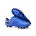 Gomelly Women Men Soccer Cleats Lace Up Football Shoes Firm Ground / Turf Sneakers Fashion Athletic Shoe Outdoor Sports FG Cleats Blue 10