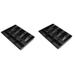 2X Cash Register Drawer - Tray Replacement 4 Bill/3 Coin Cash Register Insert Tray 12.6 x 9.6 x 1.4Inch