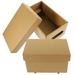 2 Pcs Storage Box Makeup Organiser Toiletry Containers Boxes for Cardboard with Lid File Organizer Document Case Office