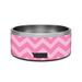 IT S A SKIN Wrap Compatible with Yeti (R) Boomer 8 Dog Bowl - Decal Vinyl Only - Stylize Your Corgi Doberman German Shepard Retriever Poodle Bulldog Boxer Frenchie Husky Bowl - Pink Chevron