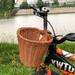 Winter Storage Savings Clearance Bike Basket Kids Front Handlebar Bike Basket Rattan Woven Bicycle Basket