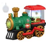 Waroomhouse High-quality Train Toy Train Toy Kids Electric Locomotive Train Retro Colorful Light Music Children Spray Steam Train Railway Accessories