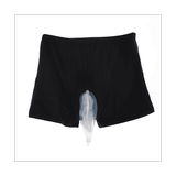 Men s Washable Incontinence Underwear Diaper Pants Urinary Incontinence Wearing Underwear Leg Tied Urine Bag(Small)