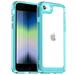 Feishell Clear Case for iPhone 7/8/SE 2020/SE 2022 4.7 inch Shockproof Hybrid Soft TPU Bumper Anti-Scratch Hard Acrylic Back Transparent Slim Phone Case Cover for iPhone 7/8/SE 2020/SE 2022 Skyblue