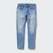 Men's Skinny Fit Distressed Jeans | Blue | 31 inch | UNIQLO US