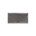 Cole Haan Leather Wallet: Pebbled Silver Print Bags