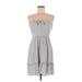 American Eagle Outfitters Casual Dress - A-Line: Gray Print Dresses - Women's Size Medium