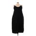 City Chic Casual Dress - Midi: Black Solid Dresses - Women's Size 22 Plus