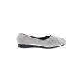 Flats: Slip-on Wedge Casual Gray Shoes - Women's Size 40 - Round Toe