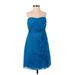 Phoebe Couture Cocktail Dress: Blue Dresses - Women's Size 4