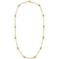 chanel Chanel Stone Long Chain Necklace in Gold - Metallic Gold. Size all.