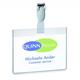 Durable Security Name Badge 60x90mm with Plastic Clip - Includes Blank