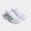 Hallenschuh ADIDAS PERFORMANCE "COURT TEAM BOUNCE 2.0", Gr. 43, weiß (cloud weiß, silber metallic, grau one), Synthetik, Textil, sportlich, Schuhe, besonders geeignet für Handball
