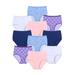 Plus Size Women's Cotton Brief 10-Pack by Comfort Choice in Garden Plaid Pack (Size 12) Underwear