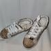 Michael Kors Shoes | Michael Kors White And Gold Little Girl Shoe Size 11 Nwot Tennis Shoe Sn | Color: Gold/White | Size: 11g