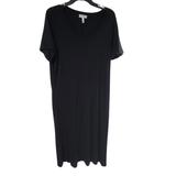 Jessica Simpson Dresses | Jessica Simpson Midi Casual Black Dress Xl Nwot | Color: Black | Size: Xl