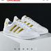Adidas Shoes | Adidas Originals Baskets Team Court Ef6058 Footwear White Gold Metallic | Color: Gold/White | Size: 7
