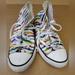 Converse Shoes | Converse All Star Chuck Taylor Junior Sneakers Size 3 High Top Rainbow Striped | Color: Pink/White | Size: 3bb