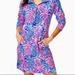 Lilly Pulitzer Dresses | Lilly Pulitzer Upf 50+ Skipper Dress Tropic Down Low | Color: Blue/Pink | Size: M