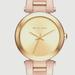 Michael Kors Accessories | Michael Kors Delray Rose Gold Dial Pink Steel Strap Watch For Women | Color: Pink/White | Size: Os