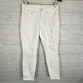 Lilly Pulitzer Jeans | Lilly Pulitzer South Ocean Skinny Crop White Jeans Size 8 | Color: White | Size: 8