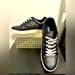 Coach Shoes | Euc-Coach C8965 Black Leather Sneakers | Color: Black/Cream/White | Size: 10d