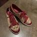 Coach Shoes | Coach Patent Tennis Shoes Like New | Color: Tan/White | Size: 10