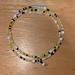 Anthropologie Jewelry | Delicate Stacked Bead Bangle | Color: Black/White/Yellow | Size: Os