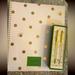 Kate Spade Office | Kate Spade Gold Dot...Script Large Spiral Notebook With Pen & Pencil Set | Color: Gold | Size: Os