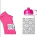 Pink Victoria's Secret Other | New Victoria's Secret Pink Water Bottle With Socks Set Pink & Black | Color: Black/Pink | Size: Os