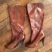 Nine West Shoes | Knee High Warm Golden Brown Leather Boots | Color: Brown | Size: 10