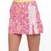 Lilly Pulitzer Shorts | Lilly Pulitzer Jarvey Skort Chum Bucket Floral Fish Crab Pink White Lace Skirt | Color: Pink/Yellow | Size: 6