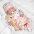 BABESIDE Lifelike reborn-baby Dolls Connie 20 Inch Realistic Newborn Baby Dolls Poseable Sleeping Baby Doll with Soft Cloth Body Adorable Real Life Baby Dolls with Toy Accessories Gift Set