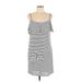 Splendid Casual Dress - Shift Scoop Neck Sleeveless: Gray Print Dresses - Women's Size Large