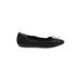 Vince Camuto Flats: Ballet Wedge Classic Black Print Shoes - Women's Size 6 1/2 - Almond Toe