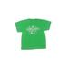 UB Unique Baby Short Sleeve T-Shirt: Green Print Tops - Kids Girl's Size 9