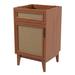 Jonathan Y Javer 20" Rattan Modern Farmhouse 2-Shelf Bath Vanity Cabinet Only (Sink Basin not Included) in Brown | 33 H x 19 W x 18 D in | Wayfair