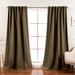 Ebern Designs Bantam Solid Blackout Thermal Rod Pocket Curtain Panels Polyester in Green/Blue | 52" W x 108" L | Wayfair