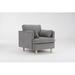 Wrought Studio™ 29.5 "W Modern Fabric Decorative Chair Corduroy/Fabric in Brown | 33.46 H x 34.6 W x 34.25 D in | Wayfair