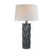 Ivy Bronx Khamare Alabaster Table Lamp Alabaster/Linen, Crystal in Black | 28.5 H x 16 W x 16 D in | Wayfair 6AE1B36791A94D92A0ACD8D29EC78349