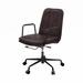 17 Stories Top Grain Leather Office Chair in Brown | 35 H x 25 W x 25 D in | Wayfair 6D3FFFD86C04468AAC1B29687B7E77A8