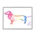 Stupell Industries Rainbow Dachshund Dog On Wood by Kendra Shedenhelm Print Wood in Brown | 16 H x 20 W x 1.5 D in | Wayfair ay-643_gff_16x20