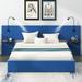 Latitude Run® Bed Upholstered/Velvet in Blue | 38.6 H x 91.3 W x 78 D in | Wayfair 2F45018A1ED4436784F3E468D9177939